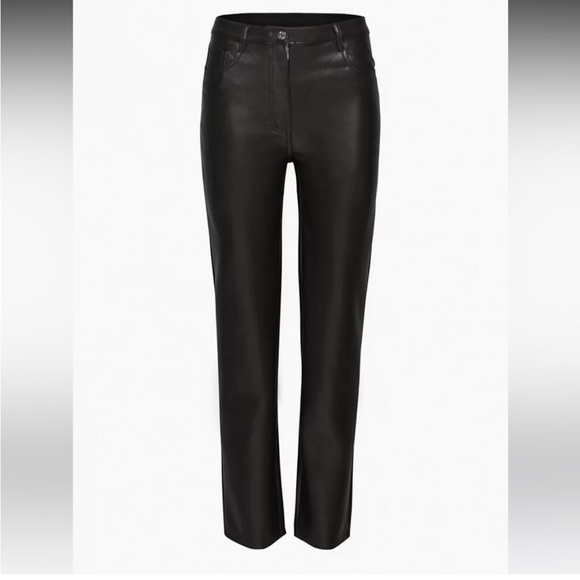 Aritzia Wilfred Melina Vegan Leather Pants SZ 2 - Picture 6 of 9